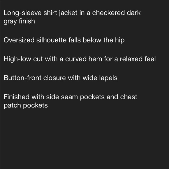 Rachel Comey x Target • Women's Checkered Oversized Shirt Jacket Dark Gray - Picture 5 of 12